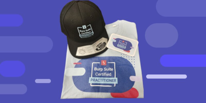 BSCP merchandise — embroidered cap, branded t-shirt, and badge sticker