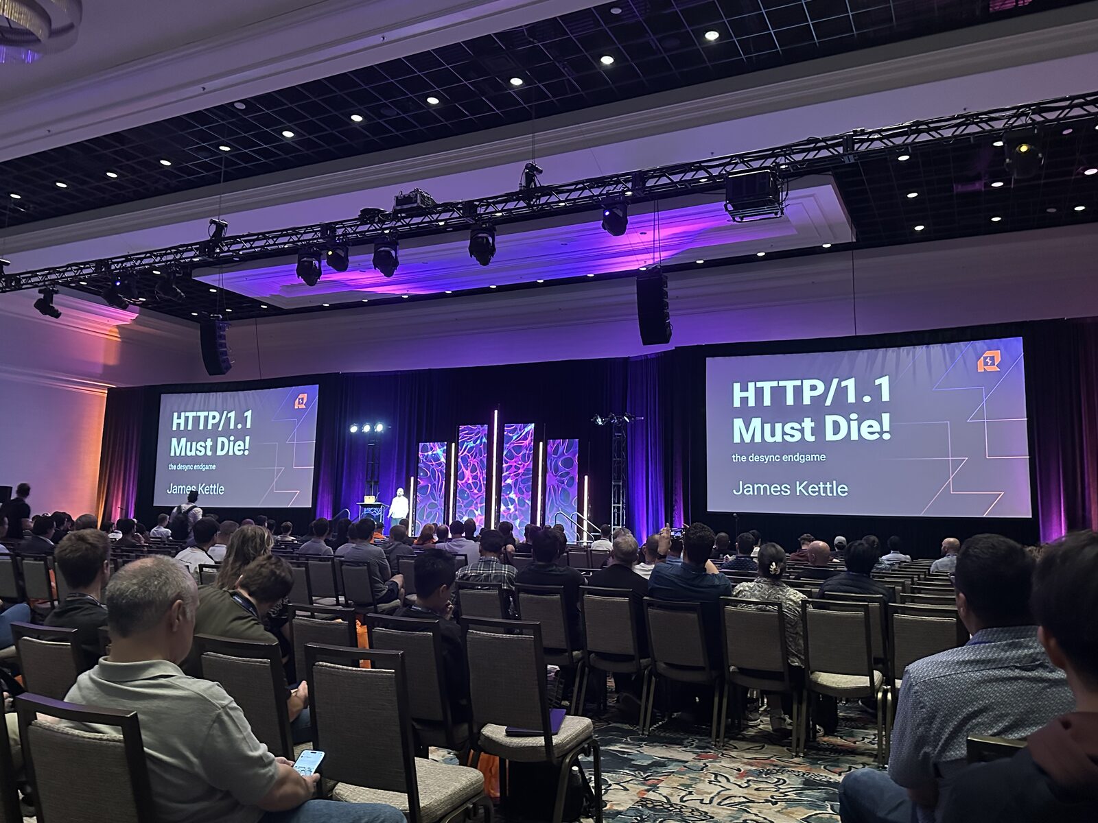 James Kettle presenting research at Black Hat